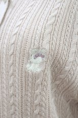 画像3: hudson honey / maki/ウサギ刺繍ケーブルニットプルオーバー L ピンク H-26-08-12-1057-LO-TO-NS-ZH (3)