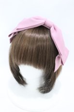 画像1: axes femme kawaii / 斜めリボンカチューシャ  ピンク H-26-08-12-1002-AX-AC-NS-ZH (1)
