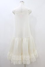 画像2: Melody BasKet / Melodyレースソフトパニエシュミーズ M アイボリー H-26-08-12-1017-LO-OP-NS-ZH (2)