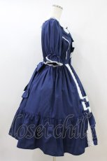 画像3: Chalmiere / クレアワンピース M ネイビー H-26-08-12-1019-AX-OP-NS-ZH (3)