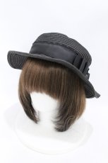 画像1: m petit by misako / AMブレードカンカン帽  ブラック H-26-08-12-1003-LO-AC-NS-ZH (1)