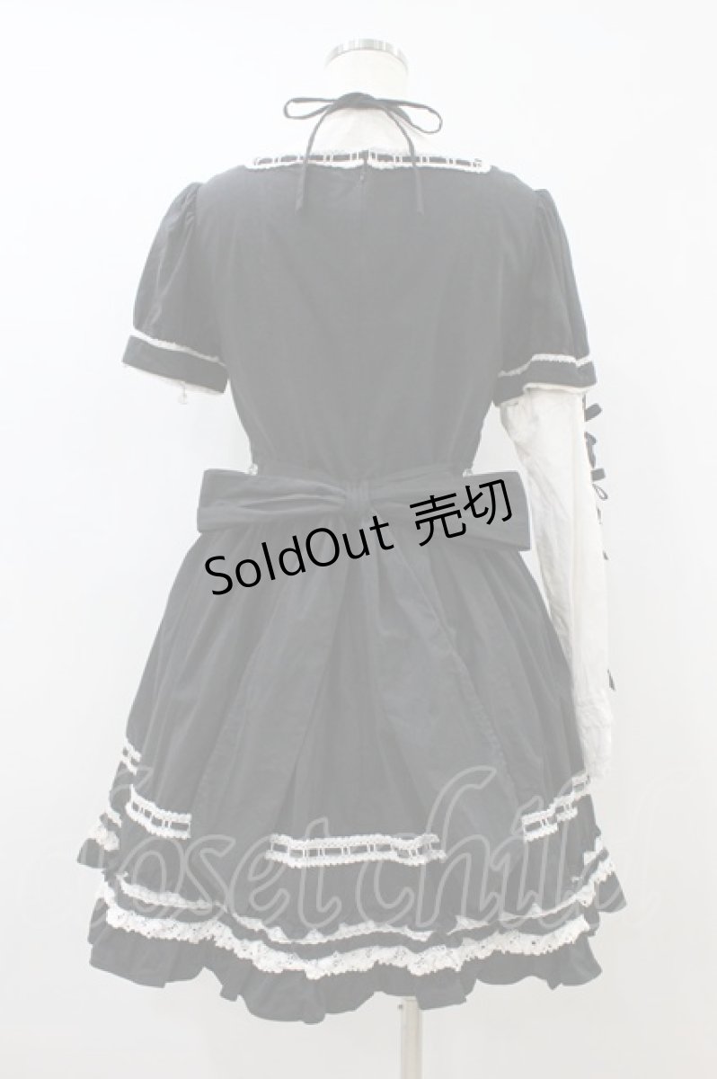 画像2: Angelic Pretty / はしごレースフリルワンピース Free ブラック H-26-08-12-1024-AP-OP-NS-ZH (2)