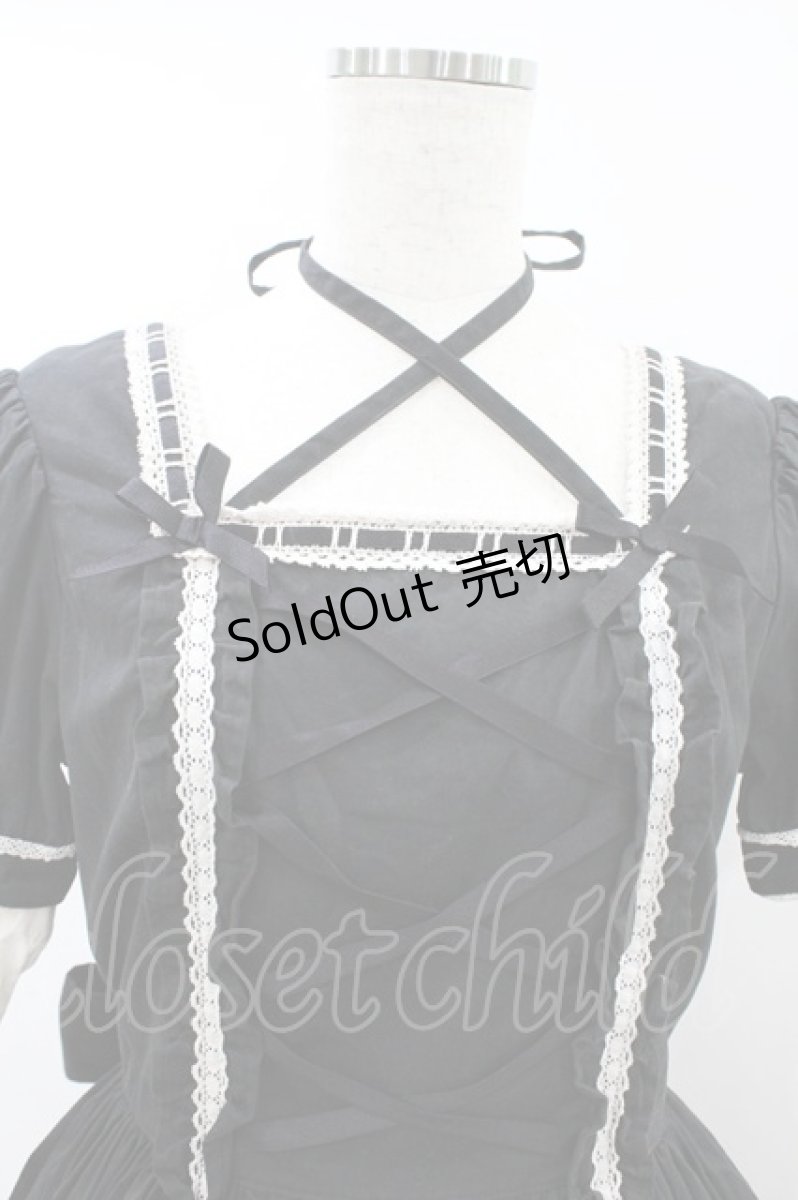 画像3: Angelic Pretty / はしごレースフリルワンピース Free ブラック H-26-08-12-1024-AP-OP-NS-ZH (3)