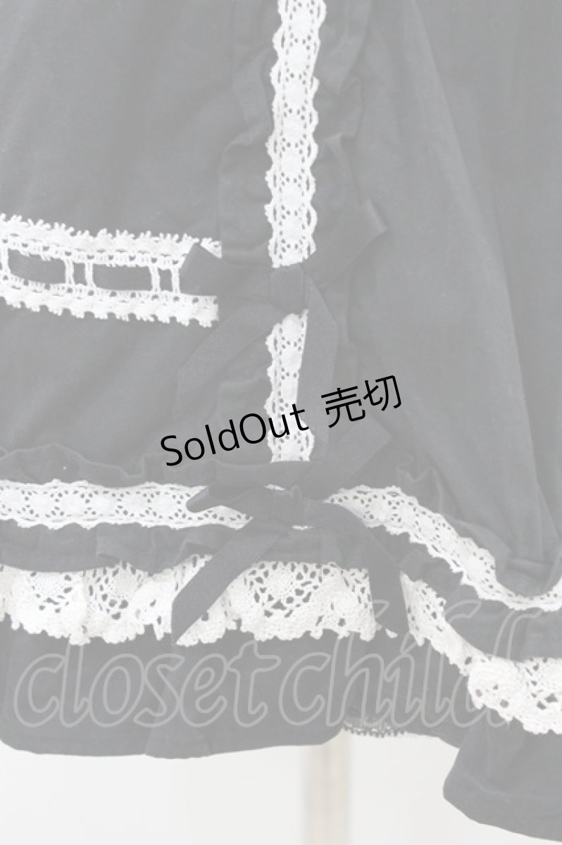 画像4: Angelic Pretty / はしごレースフリルワンピース Free ブラック H-26-08-12-1024-AP-OP-NS-ZH (4)