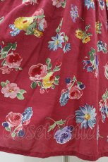 画像3: Jane Marple / Flower Marketのトロンプルイユドレス Free オフ/レッド H-26-08-12-048-JM-OP-NS-ZH (3)