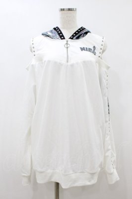 Preview of HOLO WING OFF-SHOULDER HOODIE Free 白