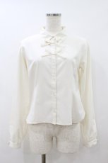 画像1: mon lily / リボンブラウス M 生成り H-26-08-12-054-LO-BL-NS-ZH (1)