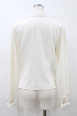 画像2: mon lily / リボンブラウス M 生成り H-26-08-12-054-LO-BL-NS-ZH (2)