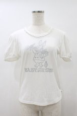 画像1: BABY,THE STARS SHINE BRIGHT / 時計うさぎのプリントTシャツ Free 白 H-26-08-12-055-BA-TS-NS-ZH (1)