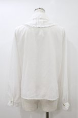 画像2: Amavel / バックルリボンレースジャボ付ブラウス Free オフ H-26-08-12-057-CA-BL-NS-ZH (2)