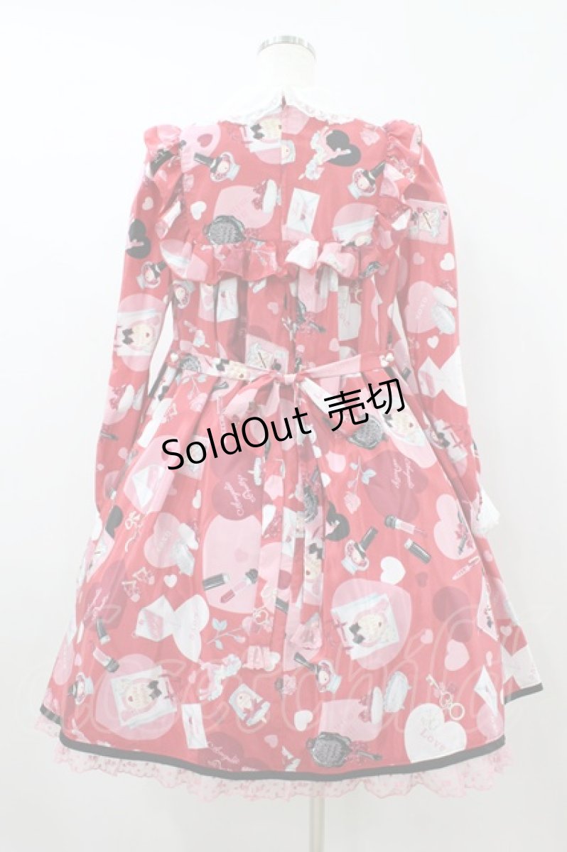 画像2: Angelic Pretty / Lovely Shoppingワンピース Free レッド H-26-08-12-011-AP-OP-NS-ZH (2)