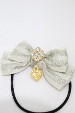 画像2: BABY,THE STARS SHINE BRIGHT / ミニストライプリボンゴム  生成り H-26-08-12-002-BA-AC-NS-ZH (2)