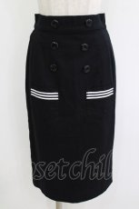 画像1: MILK / Sailorタイトスカート  ブラック H-26-08-13-035-ML-SK-KB-ZH (1)