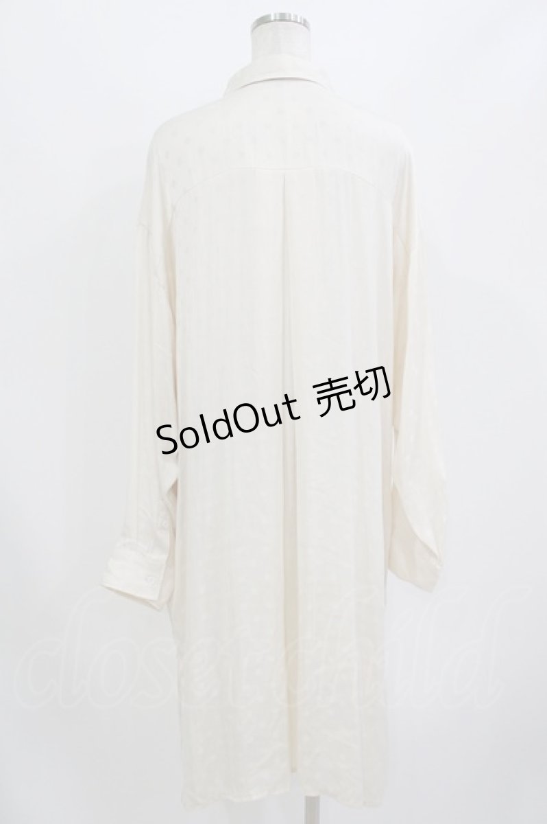 画像3: MiDiom / Shadow Dot Long Shirt M 白 H-26-08-13-042-PU-BL-AK-ZH (3)