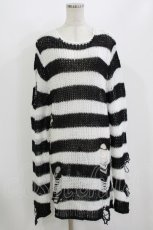 画像1: KILL STAR / Pugsley Knit Sweater M 黒×白 H-26-08-13-048-PU-TO-KB-ZH (1)