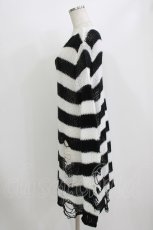 画像2: KILL STAR / Pugsley Knit Sweater M 黒×白 H-26-08-13-048-PU-TO-KB-ZH (2)