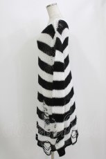 画像2: KILL STAR / Pugsley Knit Sweater M 黒×白 H-26-08-13-050-PU-TO-KB-ZH (2)