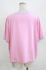 画像3: Candy Stripper / GOOD TIME RINGER TEE  PINK×LIGHT BLUE H-26-08-13-053-PU-TO-KB-ZH (3)