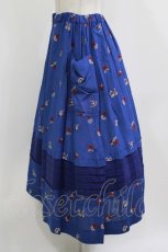 画像2: Jane Marple / Dance With Roses Jacquard Apron Skirt M ネイビー H-26-08-13-006-JM-SK-KB-ZH (2)