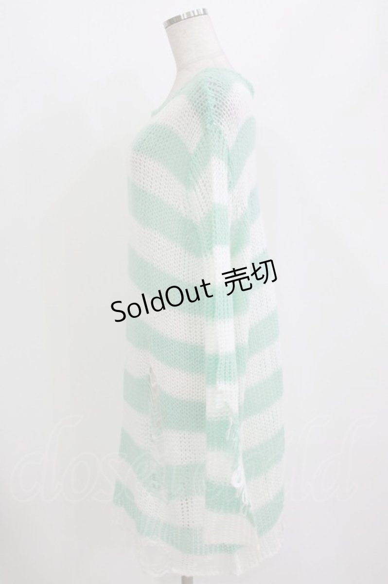 画像2: KILL STAR / Peppermint knit Sweater L ミント H-26-08-13-055-PU-TO-KB-ZH (2)