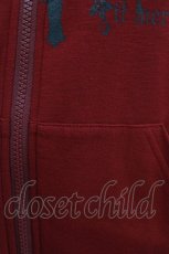画像4: PUTUMAYO / レイヤード風ダブルZIPパーカー  エンジ×ブラック H-26-08-13-057-PT-TO-KB-ZH (4)