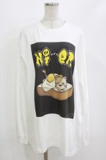 画像1: NieR Clothing / COTTON LONG CUTSEW XL 白/エッグトーストミケ H-26-08-13-068-PU-TO-KB-ZH (1)