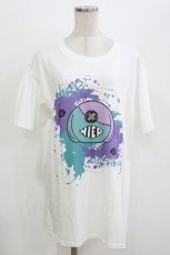 画像1: NieR Clothing / プリント半袖CUTSEW L 白 H-26-08-13-070-PU-TO-AK-ZH (1)
