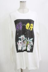 画像1: NieR Clothing / プリントLONG CUTSEW  白/キャラクターズ H-26-08-13-075-PU-TO-KB-ZH (1)