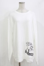 画像1: NieR Clothing / プリントSWEAT  XL 白/しろくま＆Nierちゃん H-26-08-13-076-PU-TO-KB-ZH (1)