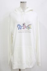 画像1: NieR Clothing / プリントPULLOVER PARKA 2XL 白 H-26-08-13-080-PU-TO-KB-ZH (1)