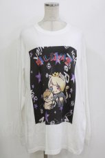 画像1: NieR Clothing / プリントLONG CUTSEW XL 白 H-26-08-13-081-PU-TO-KB-ZH (1)