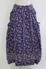 画像1: Jane Marple Dans Le Salon / Dance With Roses Drawstring Skirt  ネイビー H-26-08-13-012-JM-SK-KB-ZH (1)