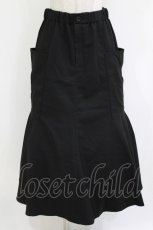 画像1: Jane Marple Dans Le Salon / Military serge flare skirt M ブラック H-26-08-13-013-JM-SK-AK-ZH (1)