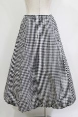 画像3: Jane Marple Dans Le Salon / Ripple gingham puffy skirt M ブラック H-26-08-13-015-JM-SK-AK-ZH (3)