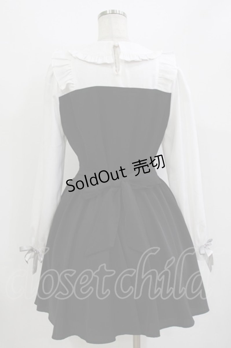 画像3: NieR Clothing / リボンフリルワンピース F 黒 H-26-08-13-020-PU-OP-AK-ZH (3)
