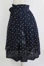 画像2: Jane Marple / Sprinkled flowers wrapped skirt  ネイビー H-26-08-13-024-JM-SK-KB-ZH (2)