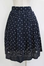 画像3: Jane Marple / Sprinkled flowers wrapped skirt  ネイビー H-26-08-13-024-JM-SK-KB-ZH (3)