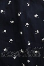 画像4: Jane Marple / Sprinkled flowers wrapped skirt  ネイビー H-26-08-13-024-JM-SK-KB-ZH (4)