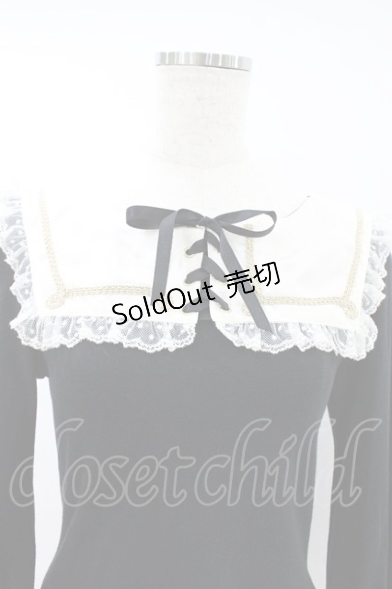 画像3: Angelic Pretty / あみあげ小公女カットソー Free ブラック H-26-08-14-040-AP-TO-NS-ZH (3)