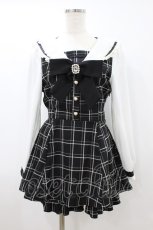 画像1: LIZ LISA / セーラーカラーセットアップ 0 ブラックチェック H-26-08-14-042-LO-OP-NS-ZH (1)