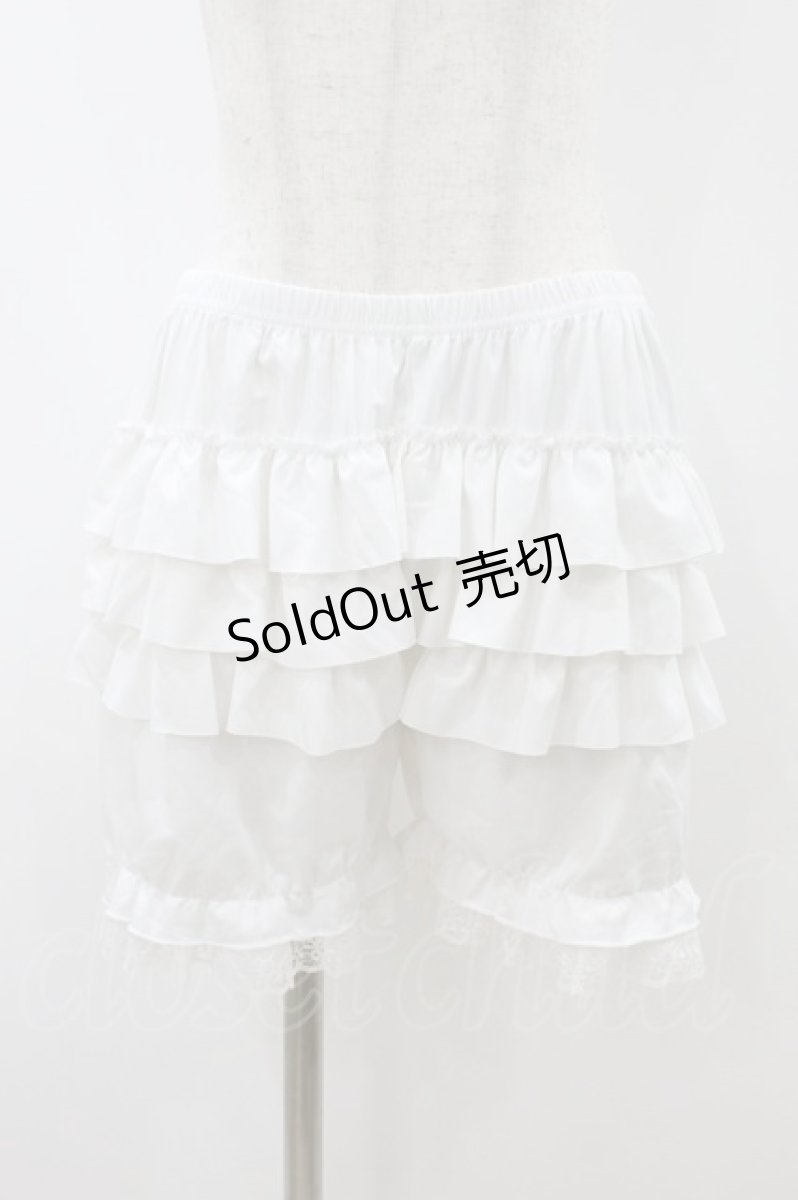 画像1: m petit by misako / ECAM3ブリボン L~LL 白 H-26-08-14-049-LO-PA-NS-ZH (1)