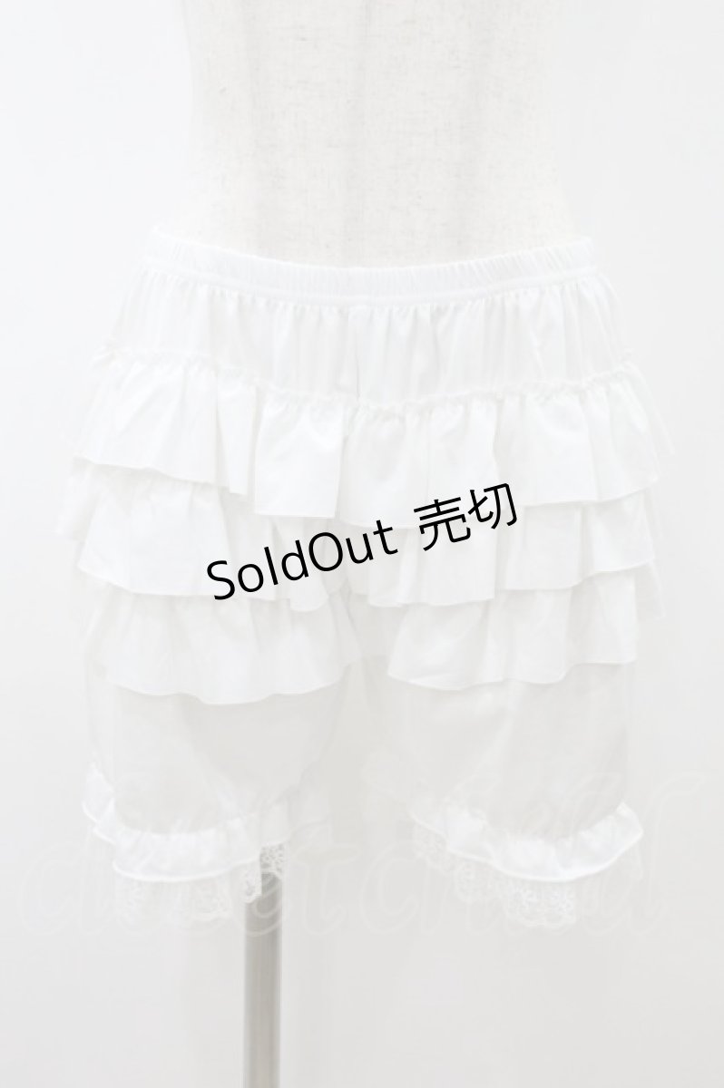 画像1: m petit by misako / ECAM3ブリボン L~LL 白 H-26-08-14-050-LO-PA-NS-ZH (1)