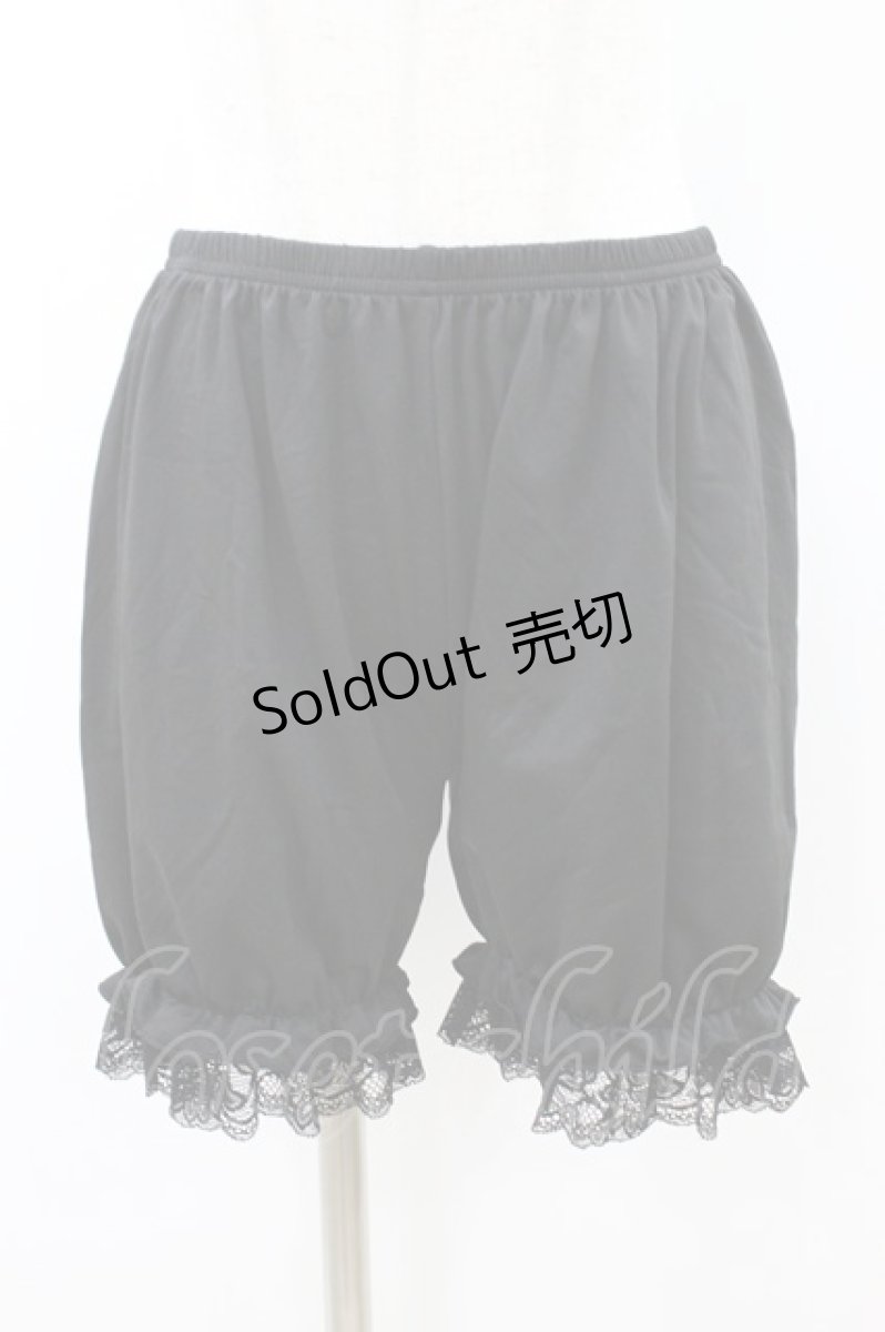 画像1: m petit by misako / AMドロワーズスソレース L~LL ブラック H-26-08-14-055-LO-PA-NS-ZH (1)