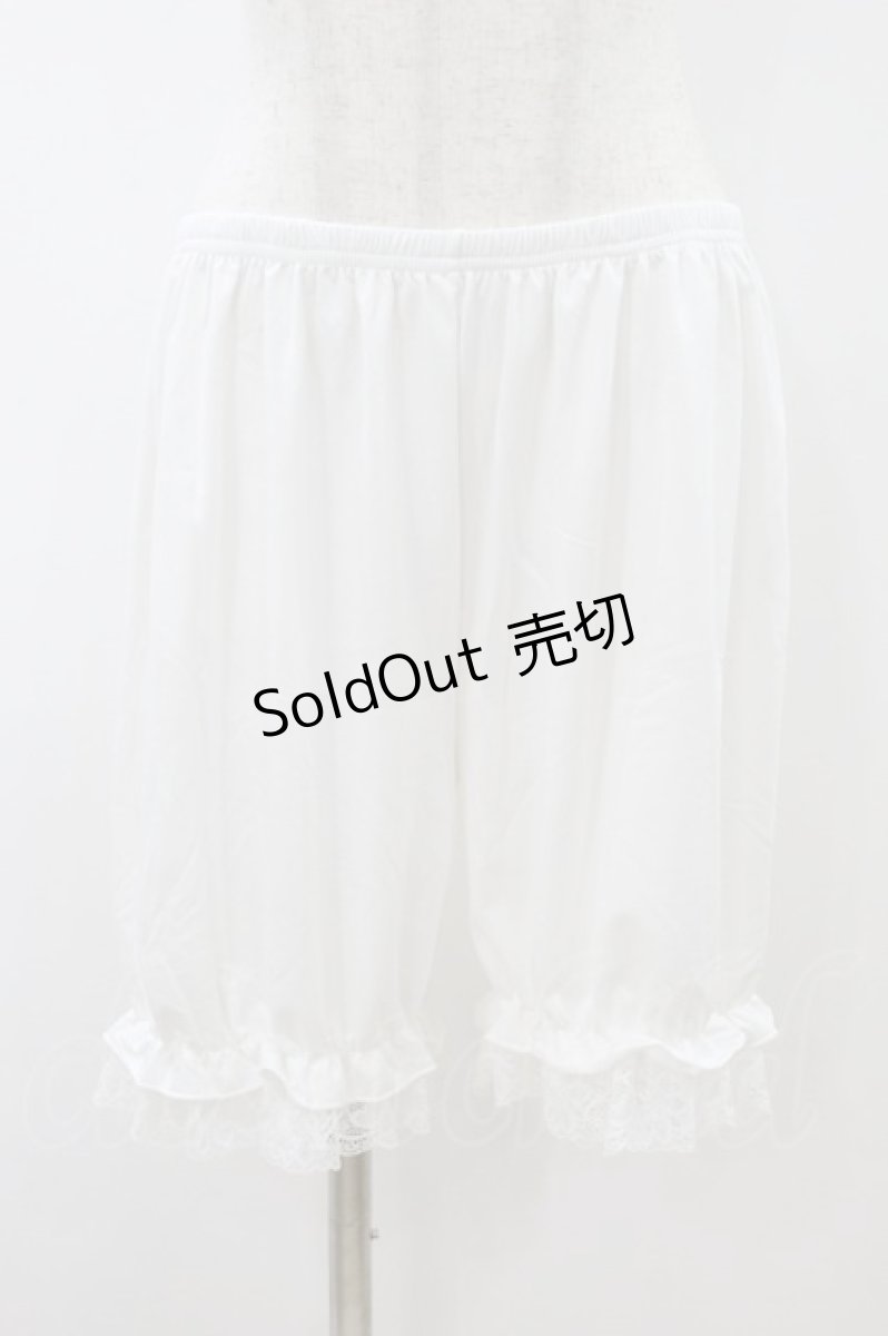 画像1: m petit by misako / AMドロワーズスソレース JJL~LL 白 H-26-08-14-058-LO-PA-NS-ZH (1)