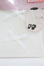 画像2: m petit by misako / AMフロントリボンタイツ L~LL アイボリー H-26-08-14-007-LO-ZA-NS-ZH (2)