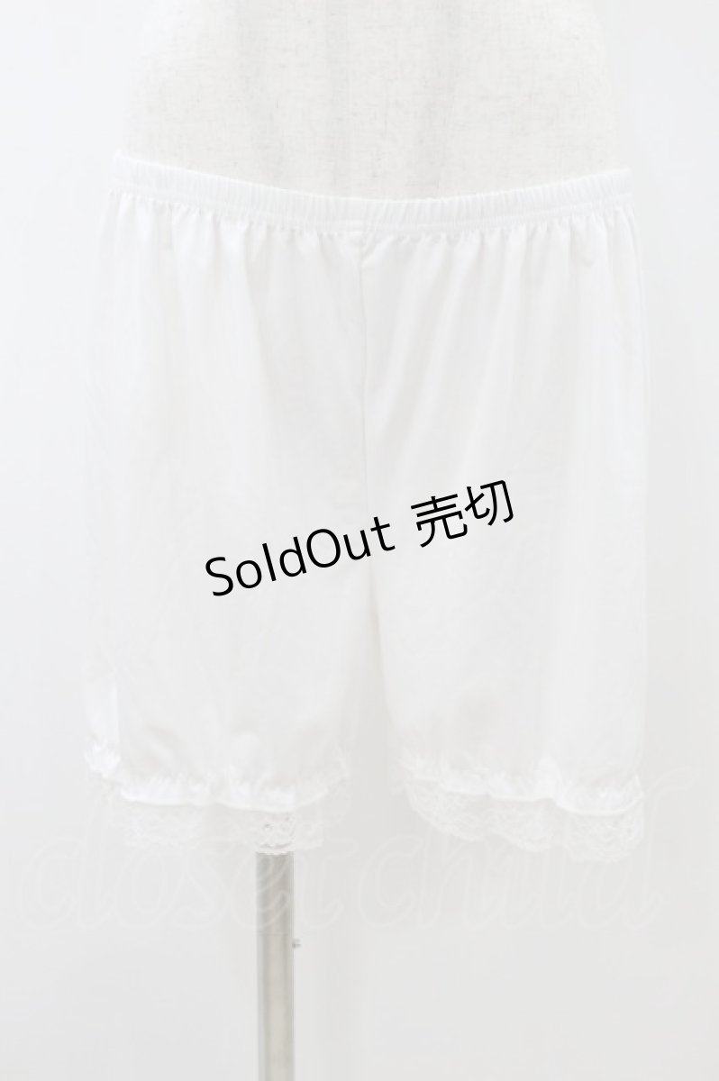 画像1: m petit by misako / AMドロワーズスソレース JJL~LL 白 H-26-08-14-060-LO-PA-NS-ZH (1)