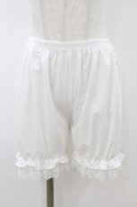 画像1: m petit by misako / AMドロワーズスソレース L~LL 白 H-26-08-14-061-LO-PA-NS-ZH (1)