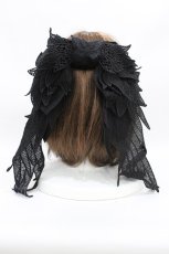 画像1: MR corset / BIGリボンエンジェル  黒 H-26-08-14-1030-PU-AC-AK-ZH (1)