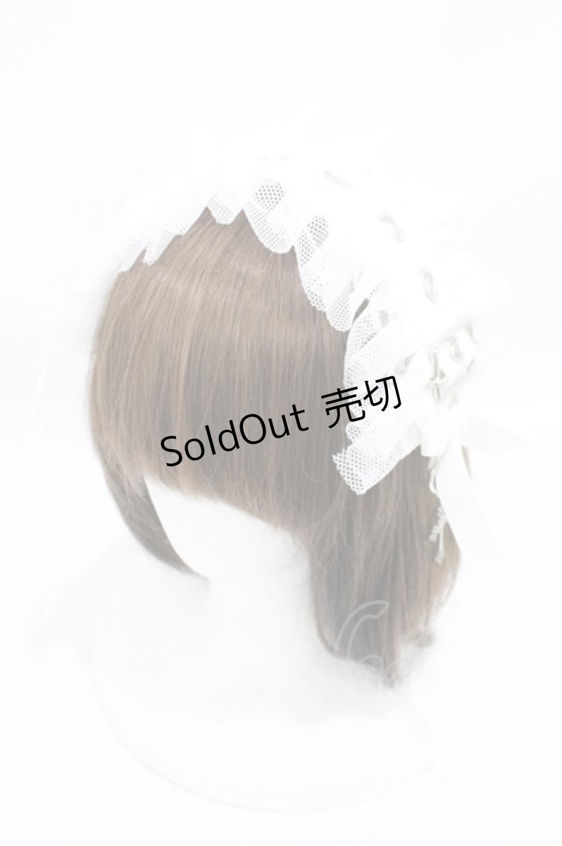画像1: MAJOH(MR corset) / BIG EYELET HEAD DRESS 白  H-26-08-14-1033-0-AC-AK-ZH (1)