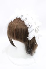 画像1: MAJOH(MR corset) / BIG EYELET HEAD DRESS 白  H-26-08-14-1033-0-AC-AK-ZH (1)